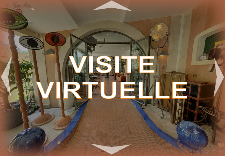 visite virtuelle de la Ferme Rose Hôtel de charme à Moustiers